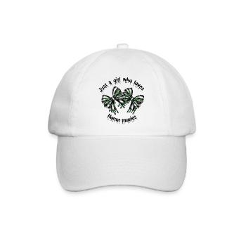 Giftige Streifen Schleife Design - Baseballkappe - Weiß/Weiß - Vorne