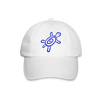 Schildkröte Spirale Schildkrötenpanzer Muster süß - Baseballkappe - Weiß/Weiß - Vorne
