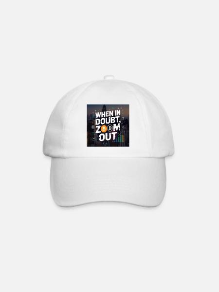 Motivationsdesign für Kryptowährungsinvestitionen - Baseballkappe - Weiß/Weiß