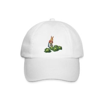 Rabbit Planter kümmert sich um Kohl - Baseballkappe - Weiß/Weiß - Vorne