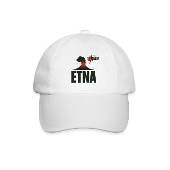 Ätna Eruption Grafik T-Shirt - Baseballkappe - Weiß/Weiß - Vorne