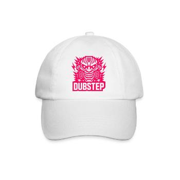 Dubstep Power Mask - Baseballkappe - Weiß/Weiß - Vorne