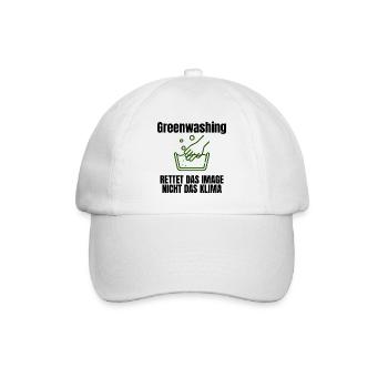 Handwäsche Illustration Trend - Baseballkappe - Weiß/Weiß - Vorne