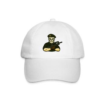 Fremder Schädeldier - Baseballkappe - Weiß/Weiß - Vorne