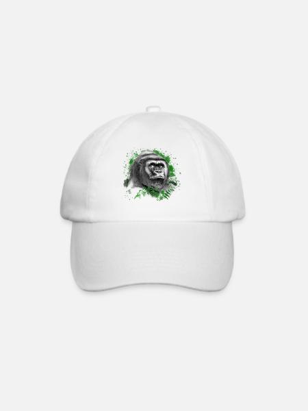 Gorilla - Baseballkappe - Weiß/Weiß