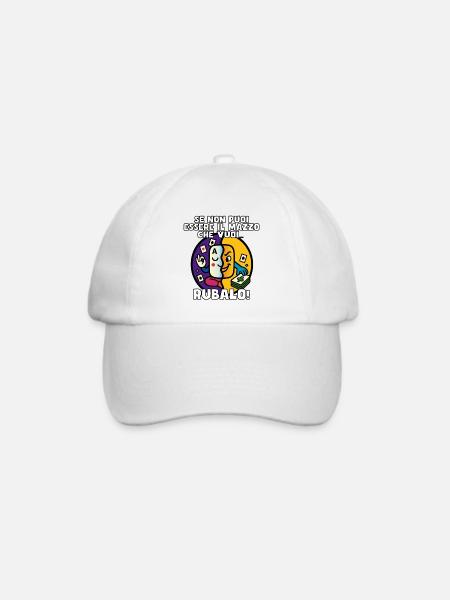 Philosophisches Rubamazzetto - Baseballkappe - Weiß/Weiß