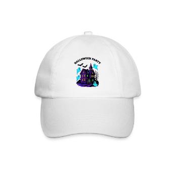 Spukhaus Halloween - Baseballkappe - Weiß/Weiß - Vorne