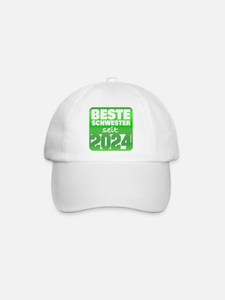 Geschwister 2024 - Baseballkappe - Weiß/Weiß