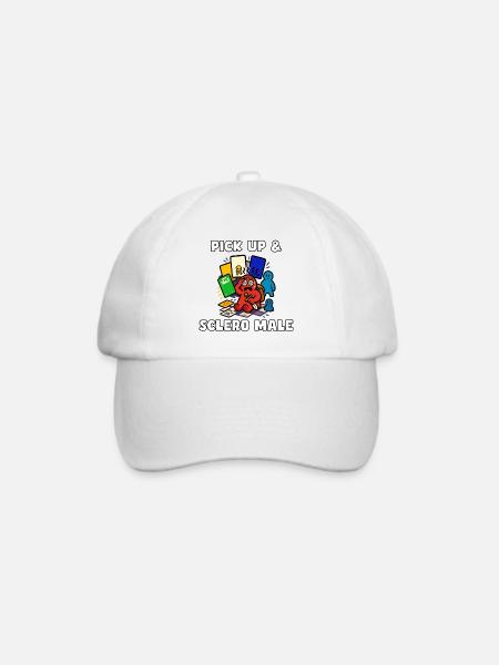 Pick Up & Sclero Männlich - Baseballkappe - Weiß/Weiß