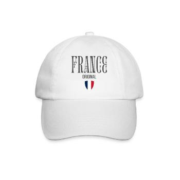 Ursprünglich aus Frankreich, geboren in Frankreich - Baseballkappe - Weiß/Weiß - Vorne