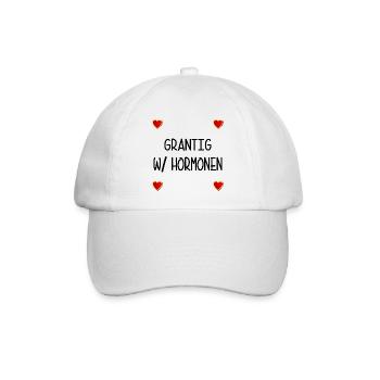 WECHSELJAHRE MENOPAUSE GRANTIG HORMONE - Baseballkappe - Weiß/Weiß - Vorne