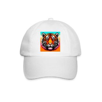 Tiger - Baseballkappe - Weiß/Weiß - Vorne