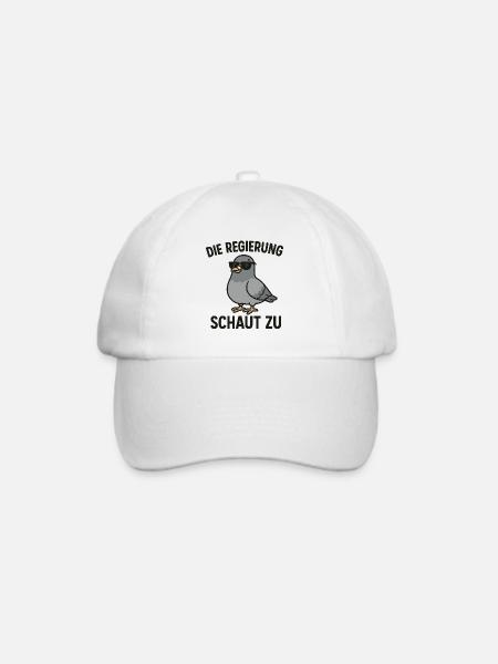 Spionage Taube - Baseballkappe - Weiß/Weiß