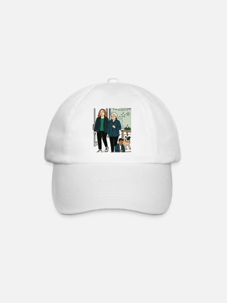 mit Oma einkaufen - Baseballkappe - Weiß/Weiß