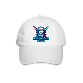 Musketiere VR Neon Duell - Baseballkappe - Weiß/Weiß - Vorne