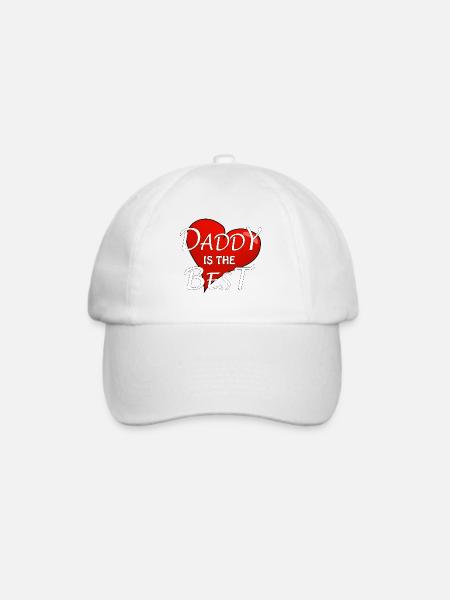 DADDY IS THE BEST - Baseballkappe - Weiß/Weiß