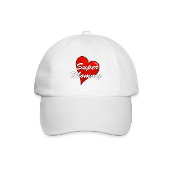 SUPER MOMMY - Baseballkappe - Weiß/Weiß - Vorne