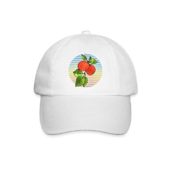 Äpfel - Baseballkappe - Weiß/Weiß - Vorne
