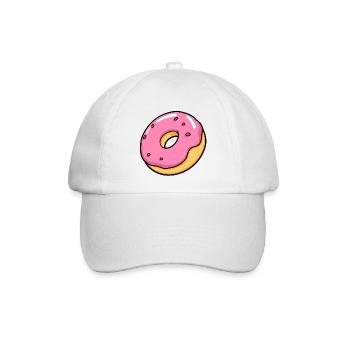 Donut - Baseballkappe - Weiß/Weiß - Vorne