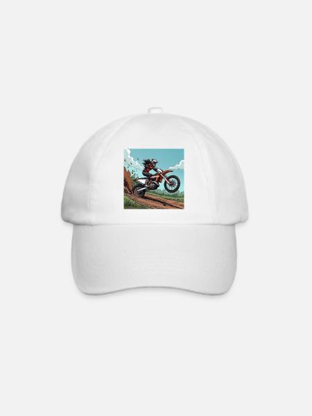 Motocross Adrenalin Trail - Baseballkappe - Weiß/Weiß