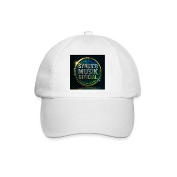Syndic8 Musik Badge kosmisches Metall - Baseballkappe - Weiß/Weiß - Vorne