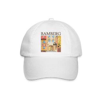 Bamberg, Bayern Handzeichnung - Baseballkappe - Weiß/Weiß - Vorne