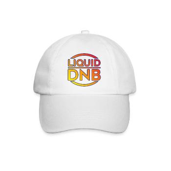 Flüssiges DNB-Neon-Logo - Baseballkappe - Weiß/Weiß - Vorne