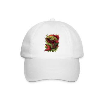 Smaragd-Koi-Wut-Spritzer - Baseballkappe - Weiß/Weiß - Vorne