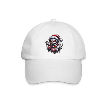 Killer Snowman – Eisige Rache - Baseballkappe - Weiß/Weiß - Vorne