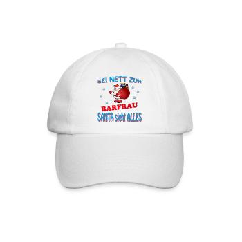 SANTA BARFRAU - Baseballkappe - Weiß/Weiß - Vorne