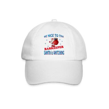 SANTA BARKEEPER - Baseballkappe - Weiß/Weiß - Vorne