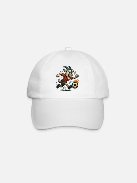 Geißbock Köln - Ziegenstürmer Liga Illustration - Baseballkappe - Weiß/Weiß