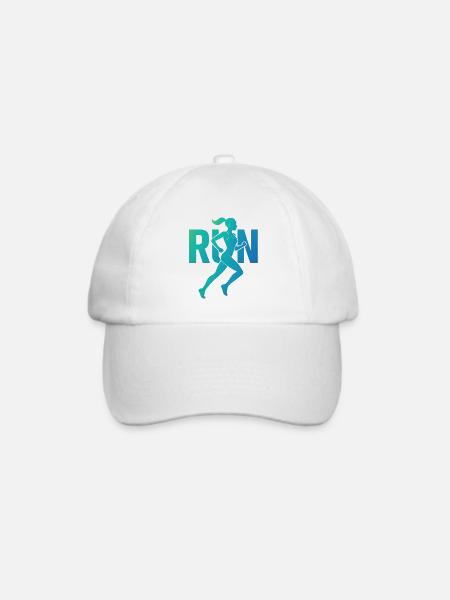 Schöne Sportlerin - Baseballkappe - Weiß/Weiß
