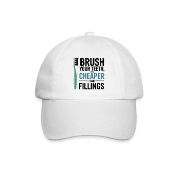Präzisions-Zahntechniker-Getriebedesign - Baseballkappe - Weiß/Weiß - Vorne