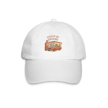 Getrieben von Träumen Retro Auto - Baseballkappe - Weiß/Weiß - Vorne