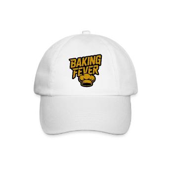 Baking Fever: Chef Hat Graphic - Baseballkappe - Weiß/Weiß - Vorne
