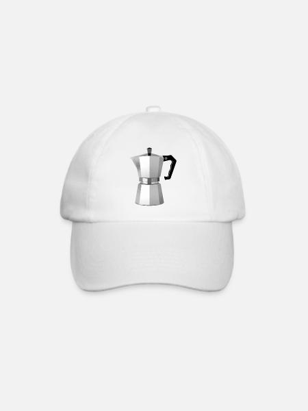 Kaffee? - Baseballkappe - Weiß/Weiß