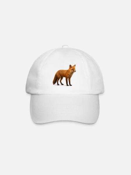 Rotfuchs im Licht der Natur - Baseballkappe - Weiß/Weiß