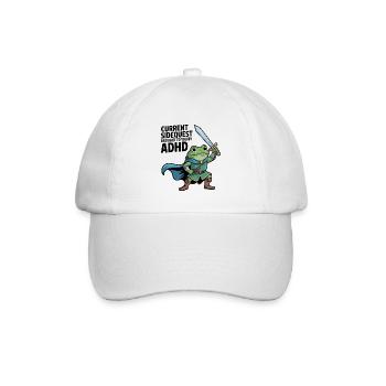 Die aktuelle Nebenquest wird dir von ADHS präsentiert - Baseballkappe - Weiß/Weiß - Vorne