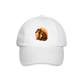Brennende Ameisenbären - Baseballkappe - Weiß/Weiß - Vorne