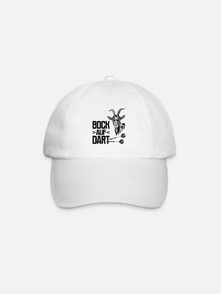 Bock_Auf_DART - Baseballkappe - Weiß/Weiß