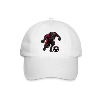 Panther Fußball Sport Cartoon - Baseballkappe - Weiß/Weiß - Vorne