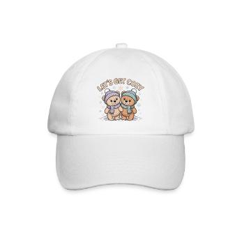 Lets Get Cozy - Baseballkappe - Weiß/Weiß - Vorne