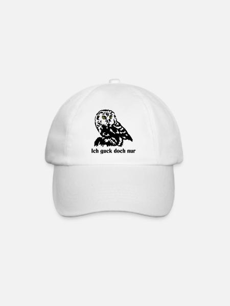 Steinkauz - Baseballkappe - Weiß/Weiß