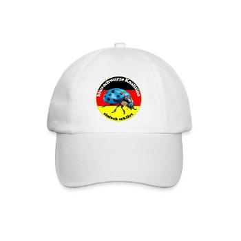 Blauer Käfer widerspiegelt den Wählerwillen - Baseballkappe - Weiß/Weiß - Vorne