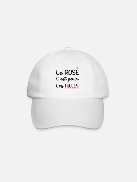ROSÉ IST WAS FÜR MÄDCHEN! - Baseballkappe - Weiß/Weiß