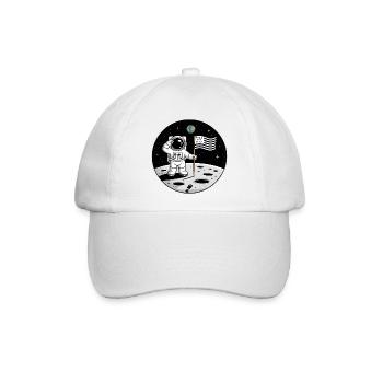 Bretonischer Astronaut BZH Pride Weltraumhumor Gwenn - Baseballkappe - Weiß/Weiß - Vorne