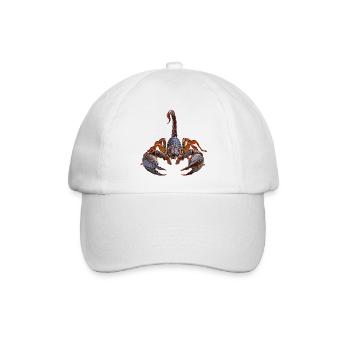 Skorpion - Baseballkappe - Weiß/Weiß - Vorne