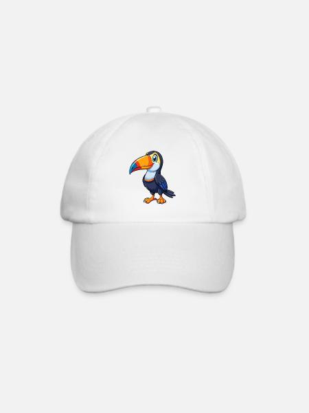 Tukan - Baseballkappe - Weiß/Weiß