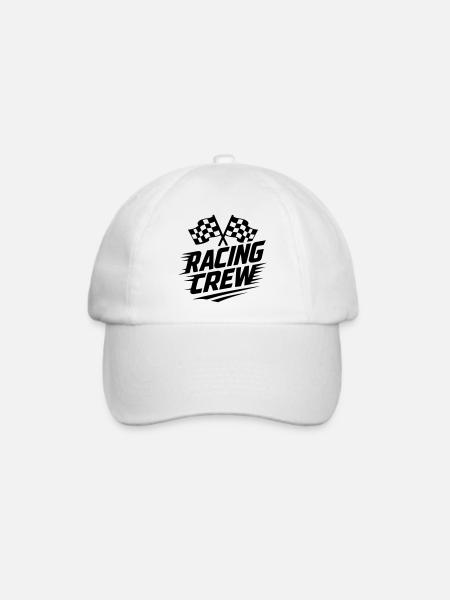 Racing Crew - Baseballkappe - Weiß/Weiß
